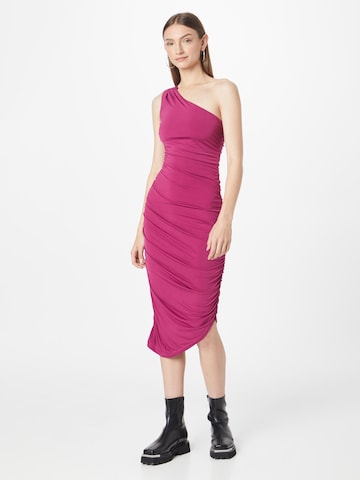 Skirt & Stiletto Jurk 'MIKAYLA' in Roze: voorkant