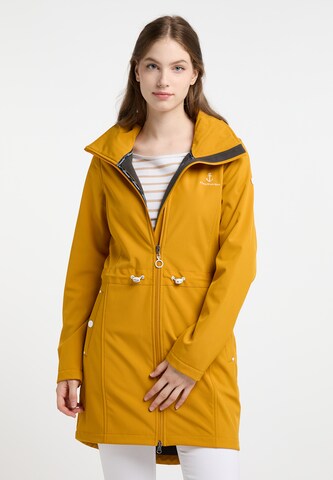 Manteau fonctionnel DreiMaster Maritim en jaune : devant