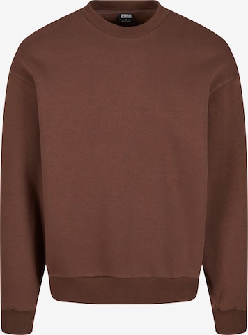 Sweat-shirt Urban Classics en marron : devant