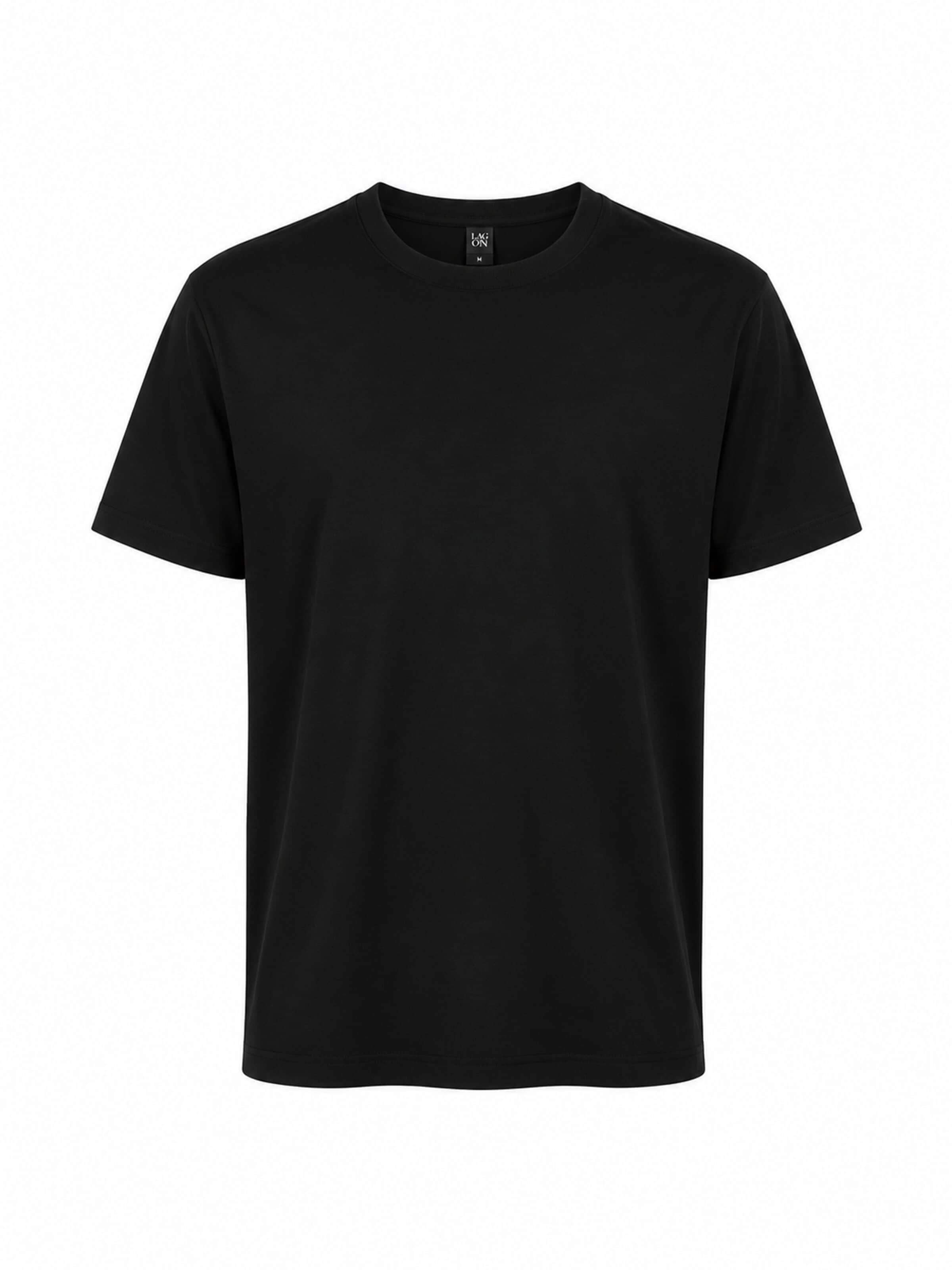 LAGØN - Camiseta en negro: frente