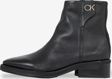 Calvin Klein - Botas pelo tornozelo em preto: frente