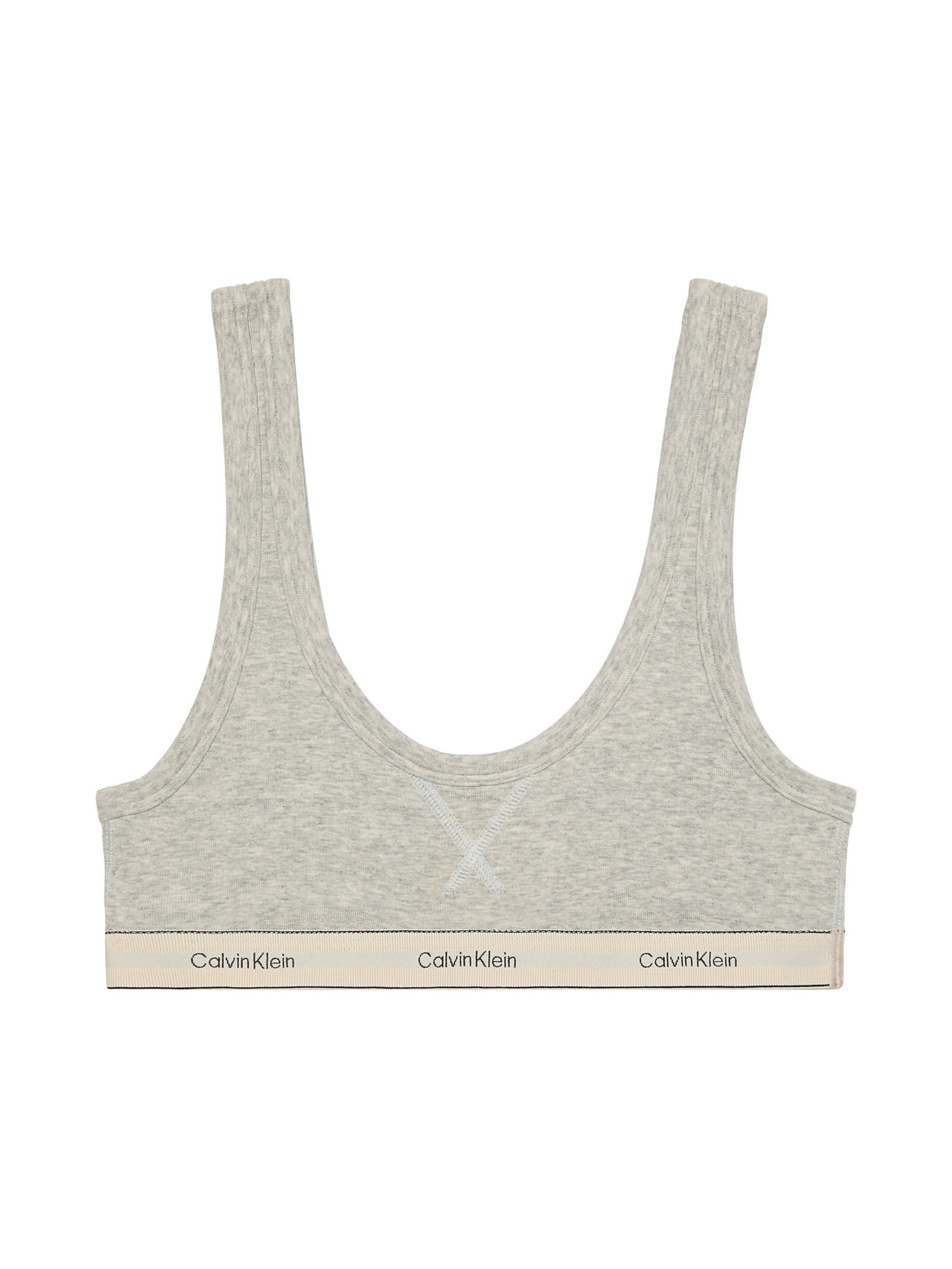 Calvin Klein Bustier BH in Grijs: voorkant