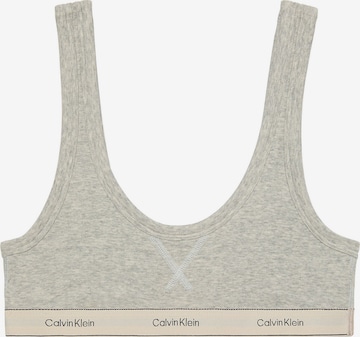 Bustier Soutien-gorge Calvin Klein en gris : devant