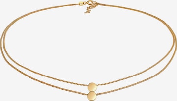 ELLI Necklace 'Choker Layering Disc' in Gold: front