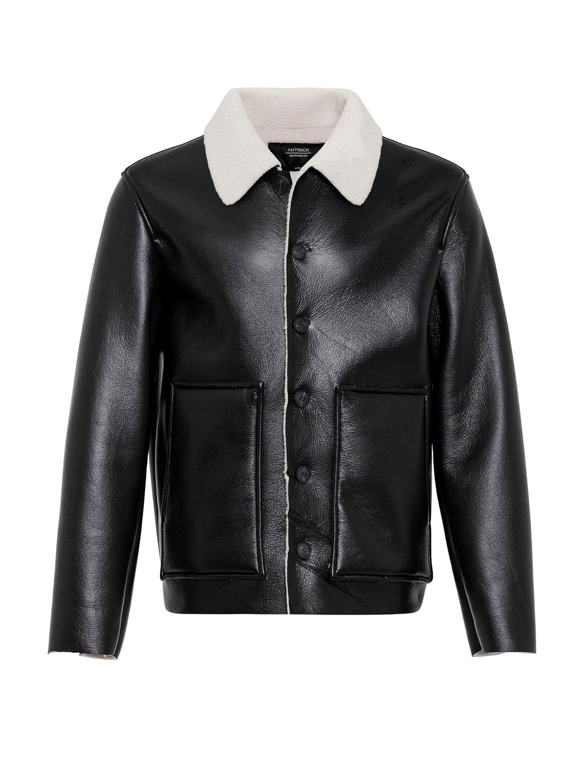 Antioch Overgangsfrakke i sort: forside