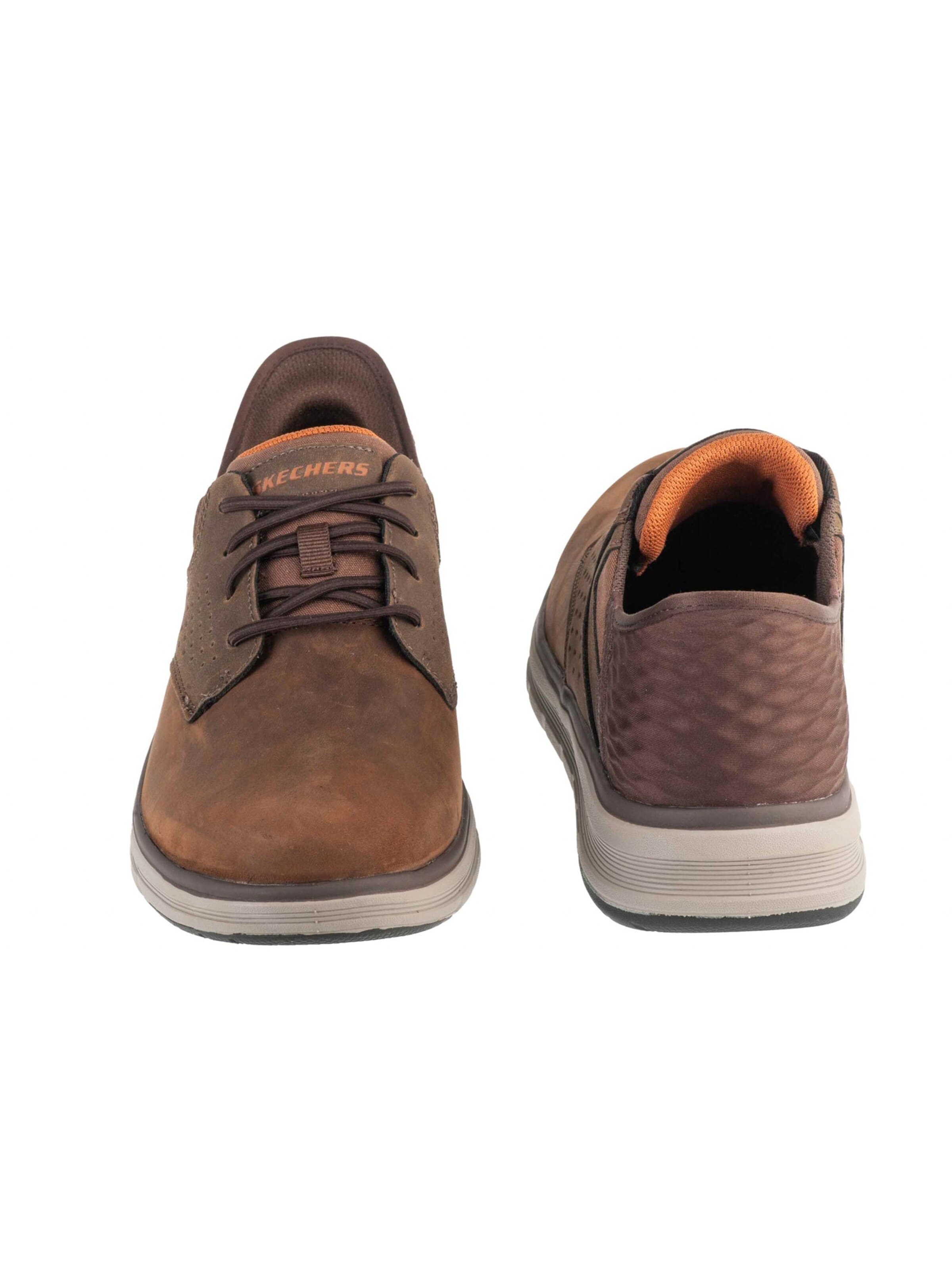 SKECHERS Slip-ons 'Orell - Yates' in Bruin
