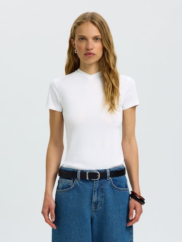SELECTED - Camiseta en blanco: frente