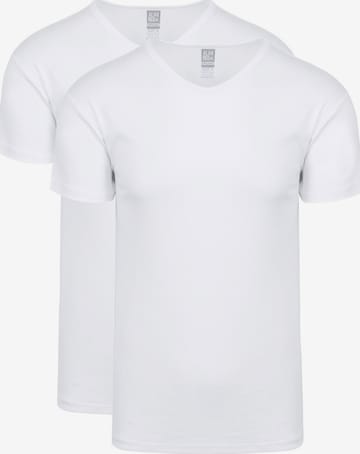 T-Shirt 'Organic' alan red en blanc : devant