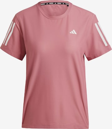 T-shirt fonctionnel 'Own The Run' ADIDAS PERFORMANCE en rose : devant