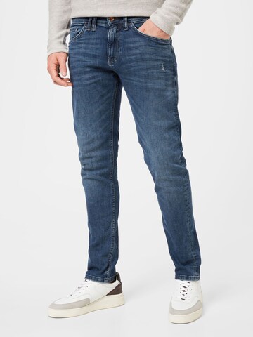 Coupe slim Jean 'Piers' TOM TAILOR DENIM en bleu : devant