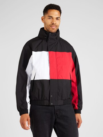 Veste mi-saison 'ARCHIVE FLAG' Tommy Jeans en noir : devant