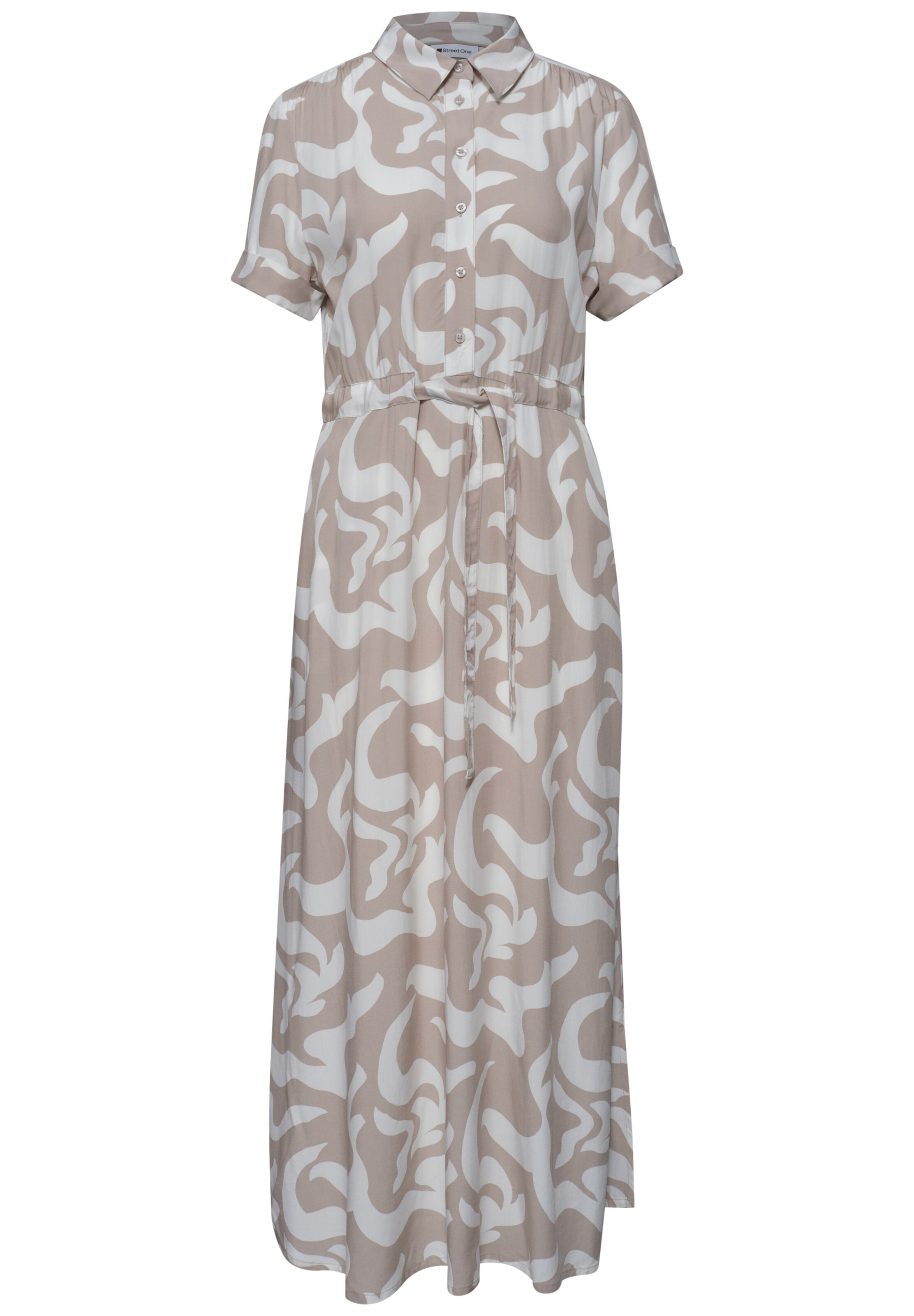 STREET ONE Kleid in Beige: Vorderseite