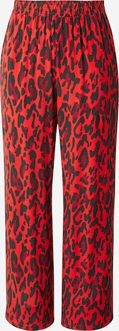 ONLY CarmakomaWide Leg/ Široke nogavice Hlače 'CARHARMONY' - crvena boja: prednji dio