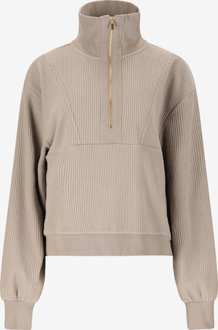 Athlecia Sportief sweatshirt 'Reiley' in Beige: voorkant