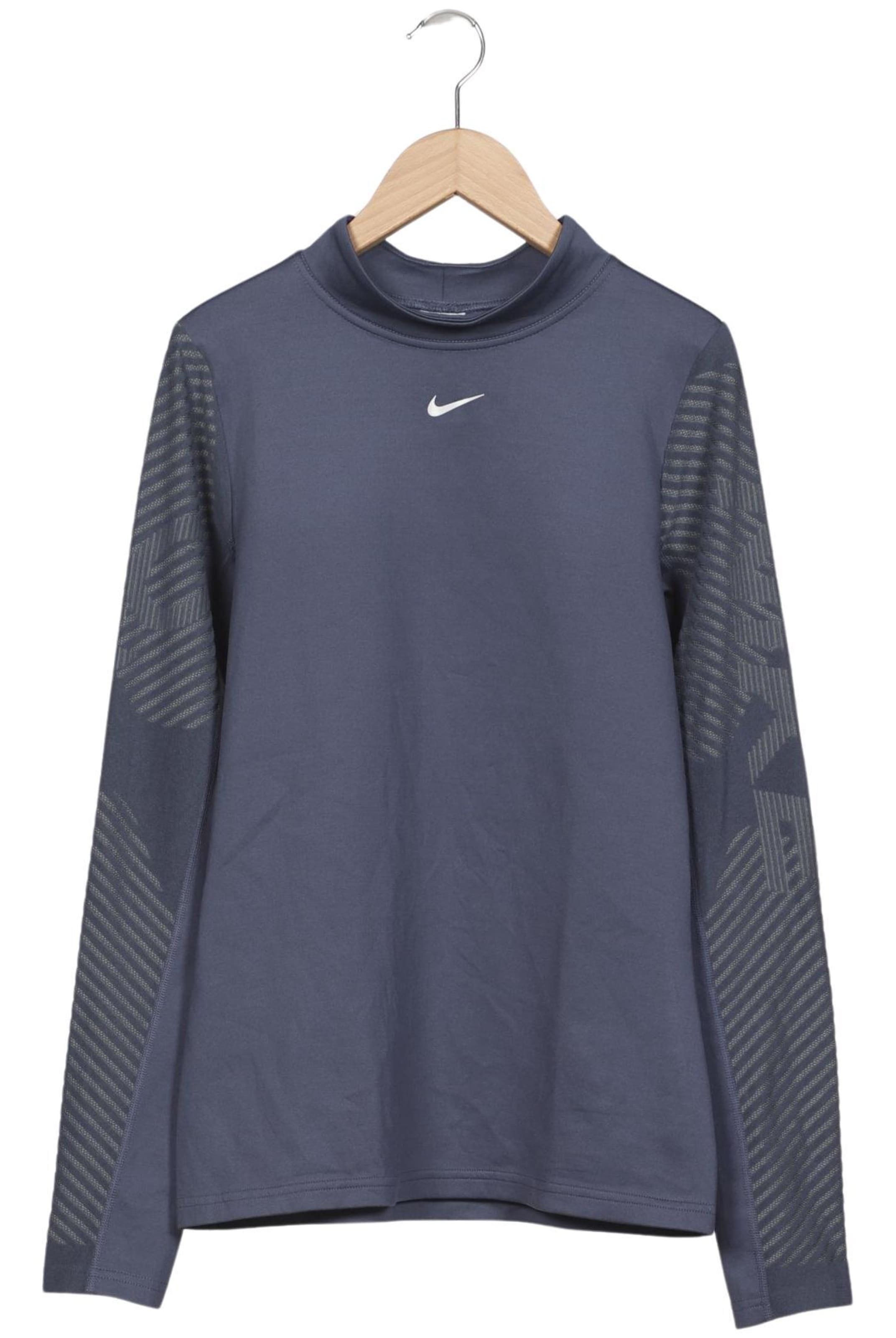 NIKE Langarmshirt M in Grau: Vorderseite