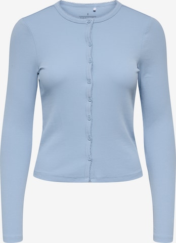 Cardigan 'ONLBETTY' ONLY en bleu : devant