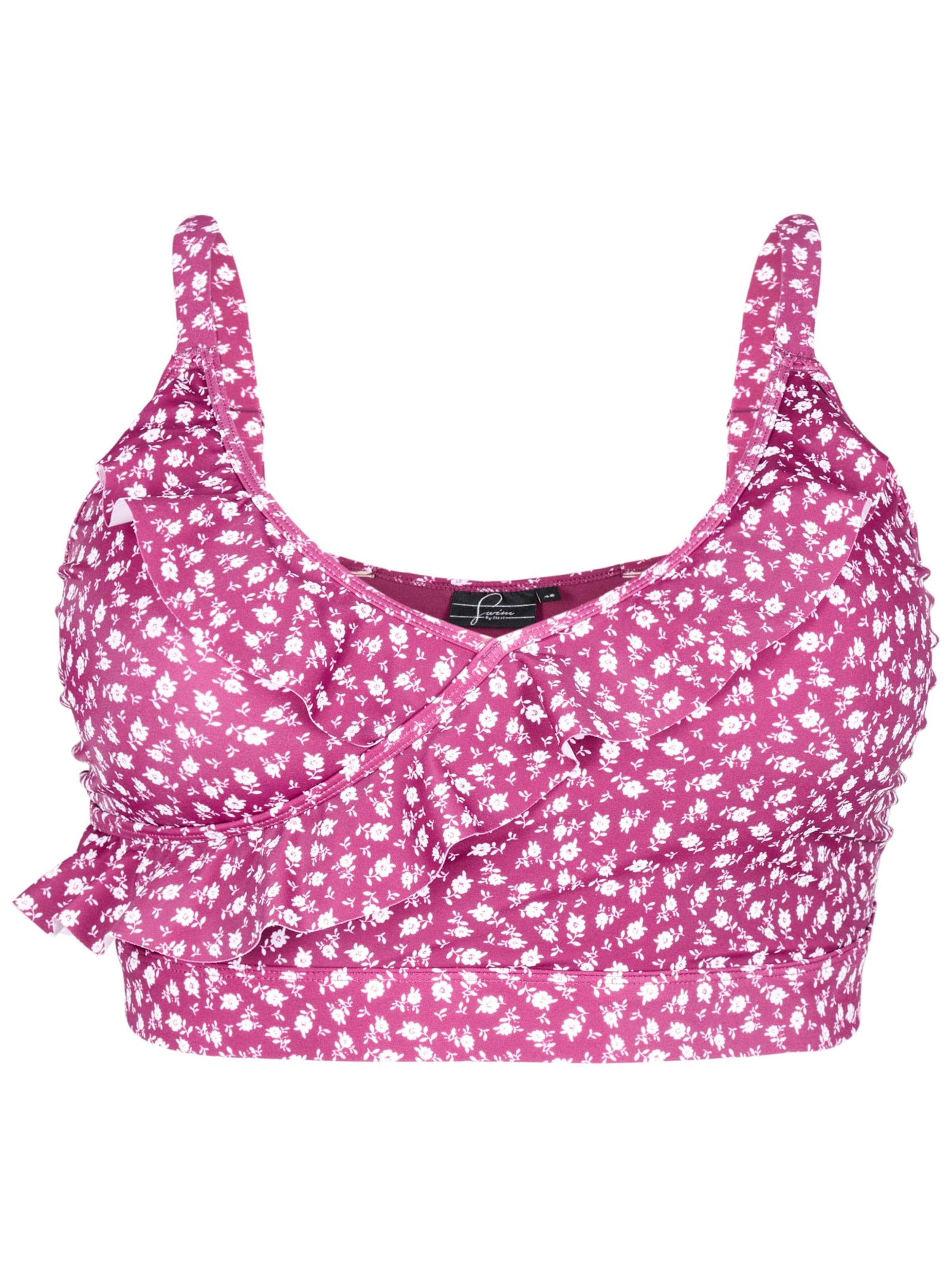 Swim by Zizzi Бюстье Верх бикини 'SKATRIN' в Ярко-розовый: спереди