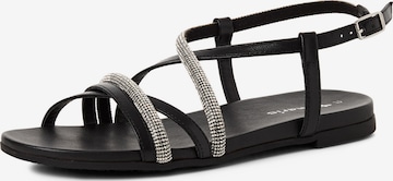 Tamaris Remienkové sandále - Čierna: predná strana