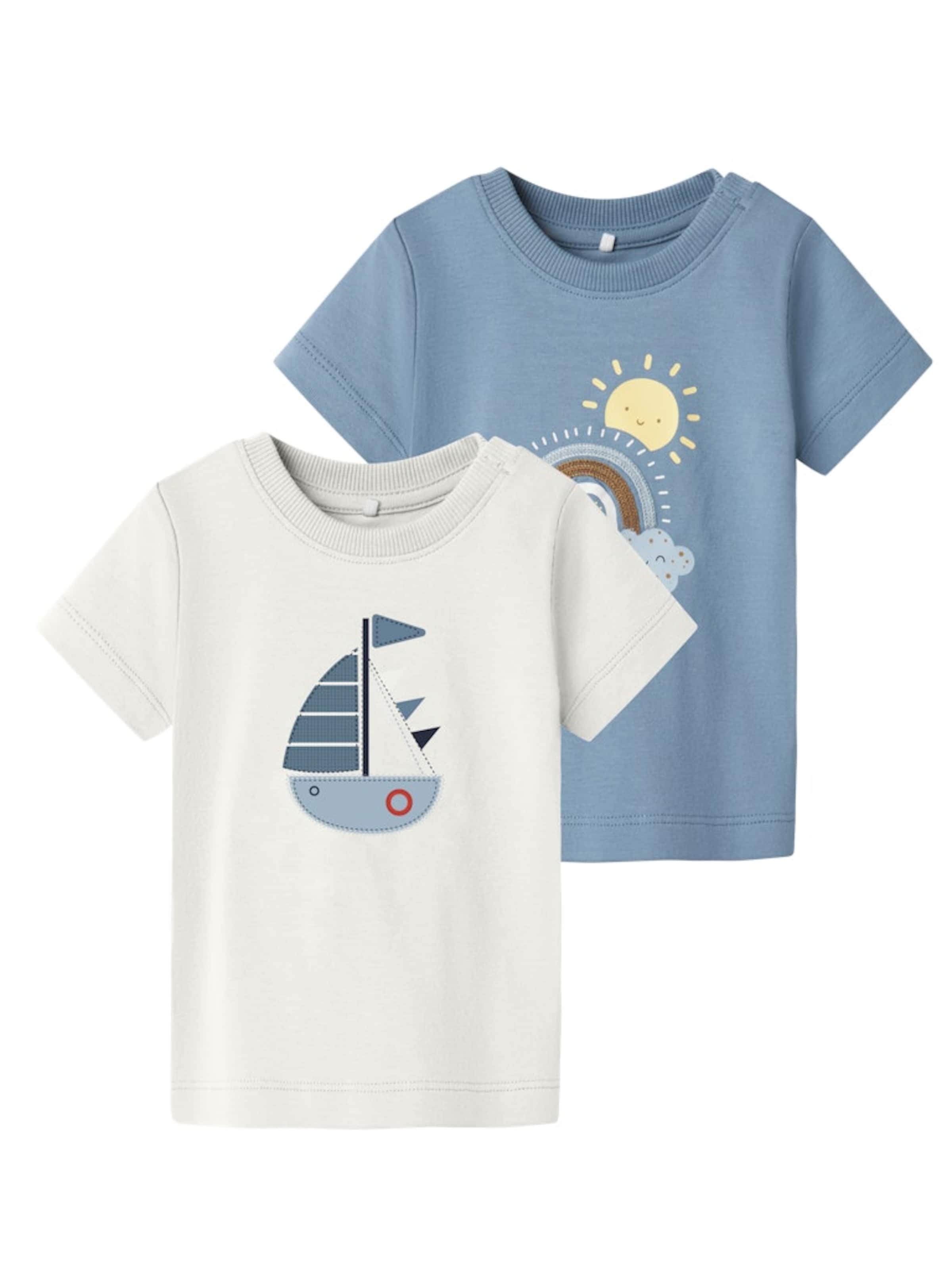 NAME IT Футболка 'FLORIN' в Синий: спереди