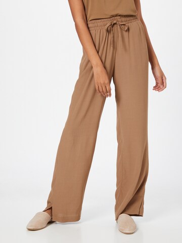 OPUS Loose fit Trousers 'Mikali' in Brown: front