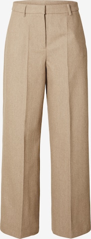 SELECTED FEMME Wide Leg Hose in Beige: predná strana