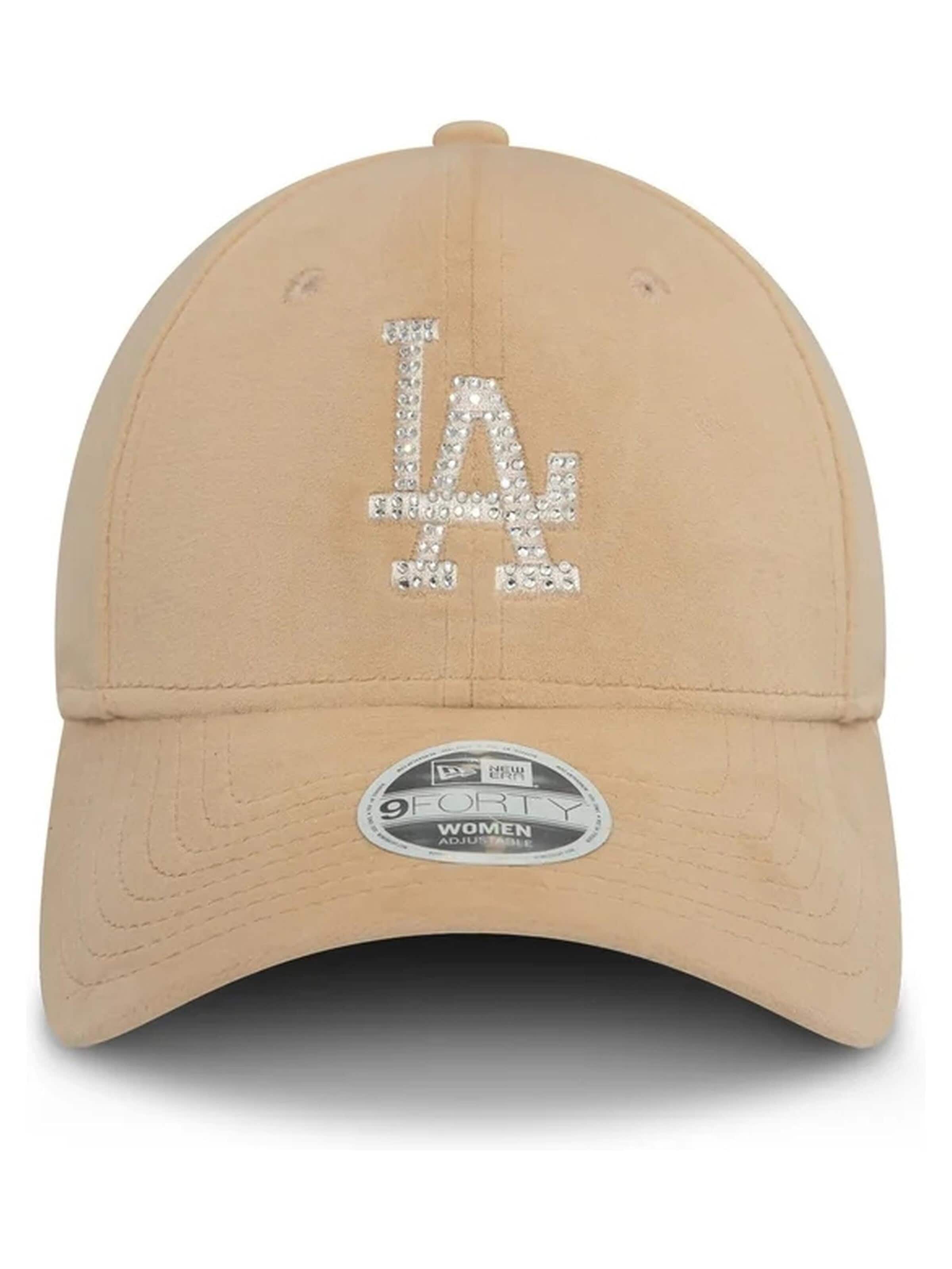 NEW ERA - Gorra 'Gorra new era beige dodgers wmns velour diamante 9forty losdod' en beige: frente