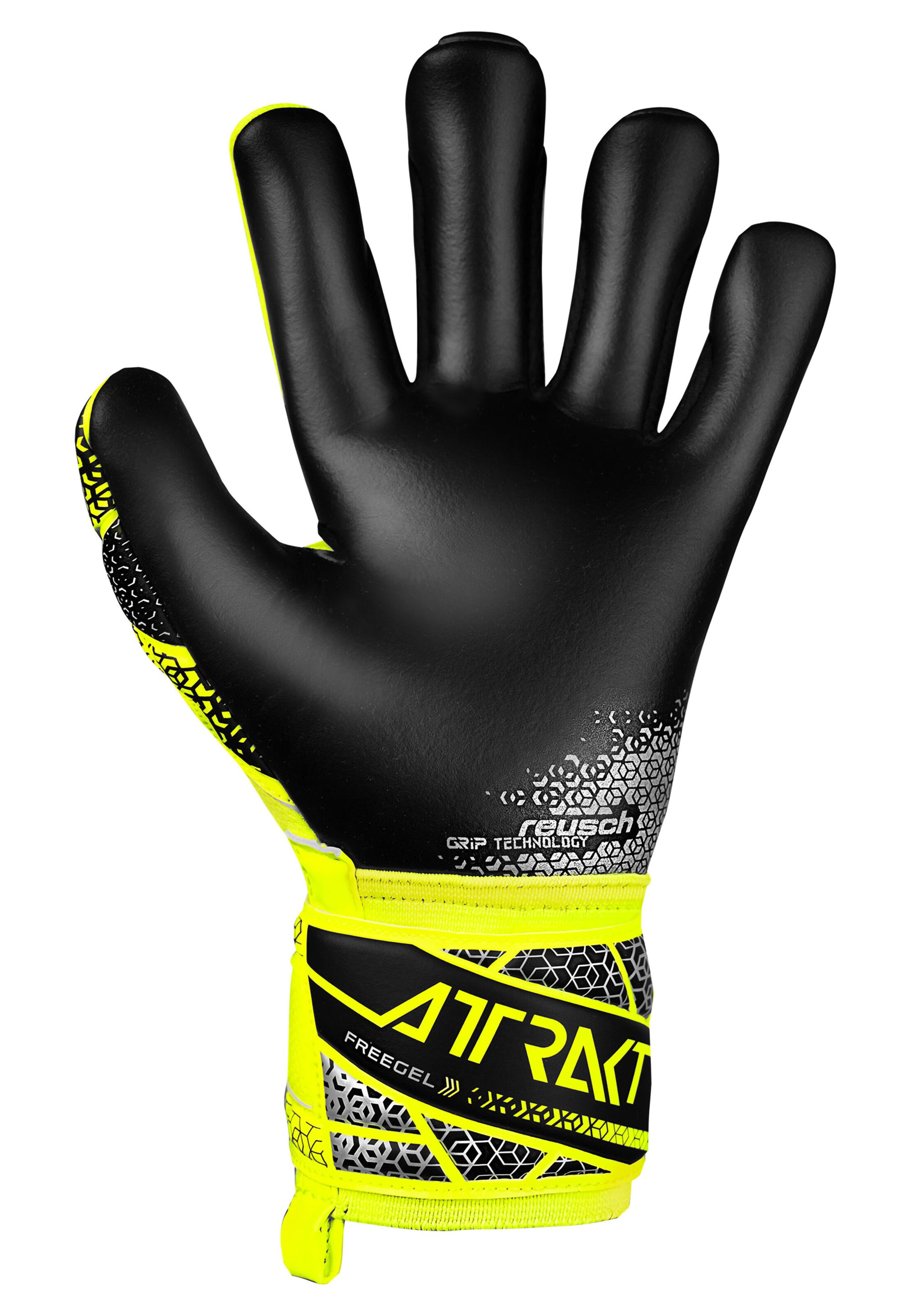 REUSCH Sporthandschuhe 'Attrakt Freegel Silver' in Gelb