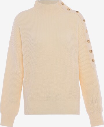 Pull-over aleva en beige : devant