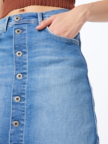 Pepe Jeans - Saia 'MARBLE' em azul