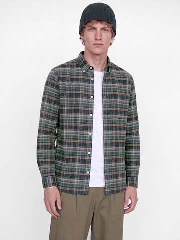 JACK & JONES Regular Fit Hemd in Grün: Vorderseite