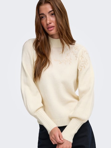 ONLY Sweater 'ONLBEAUTY' in Beige