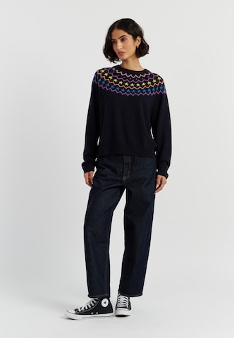 Chinti & Parker Trui 'Star Yoke' in Blauw