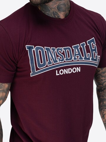 Maglietta 'Dukinfield' di LONSDALE in rosso