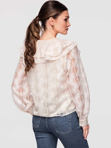 Ombre Blouse in Beige