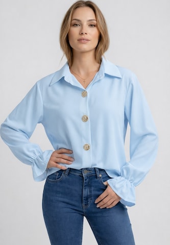 Elara Blouse in Blue: front
