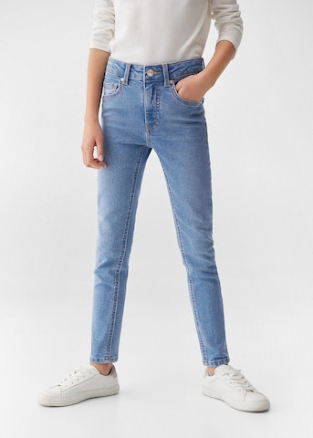 MANGO KIDS Skinny Jeans in Blauw: voorkant