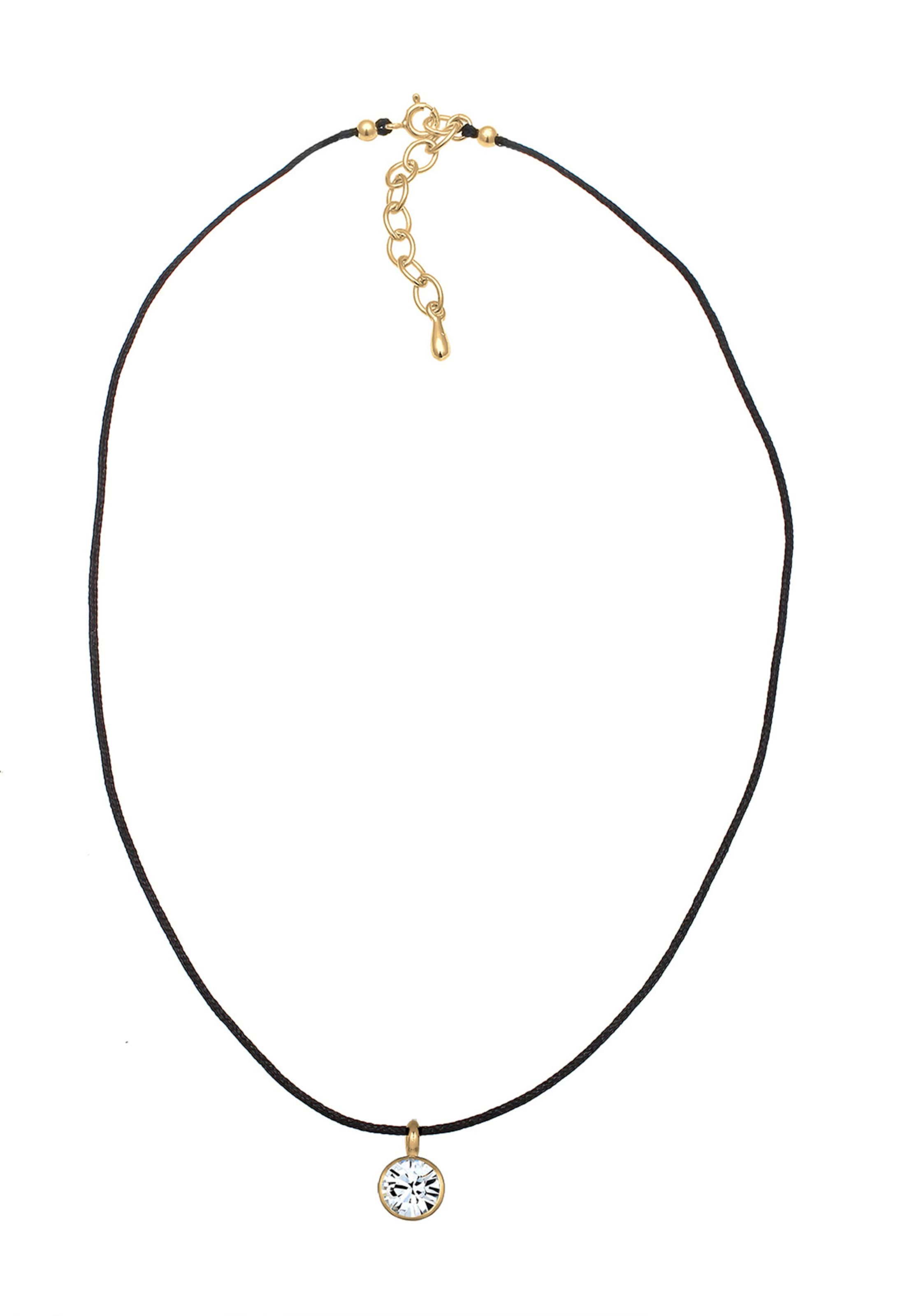 ELLI Necklace 'Kristall' in Black