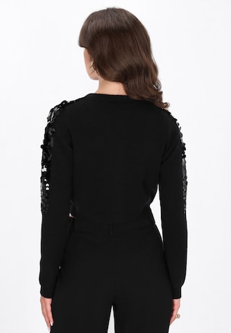 faina Gebreid vest 'Fashion Look' in Zwart