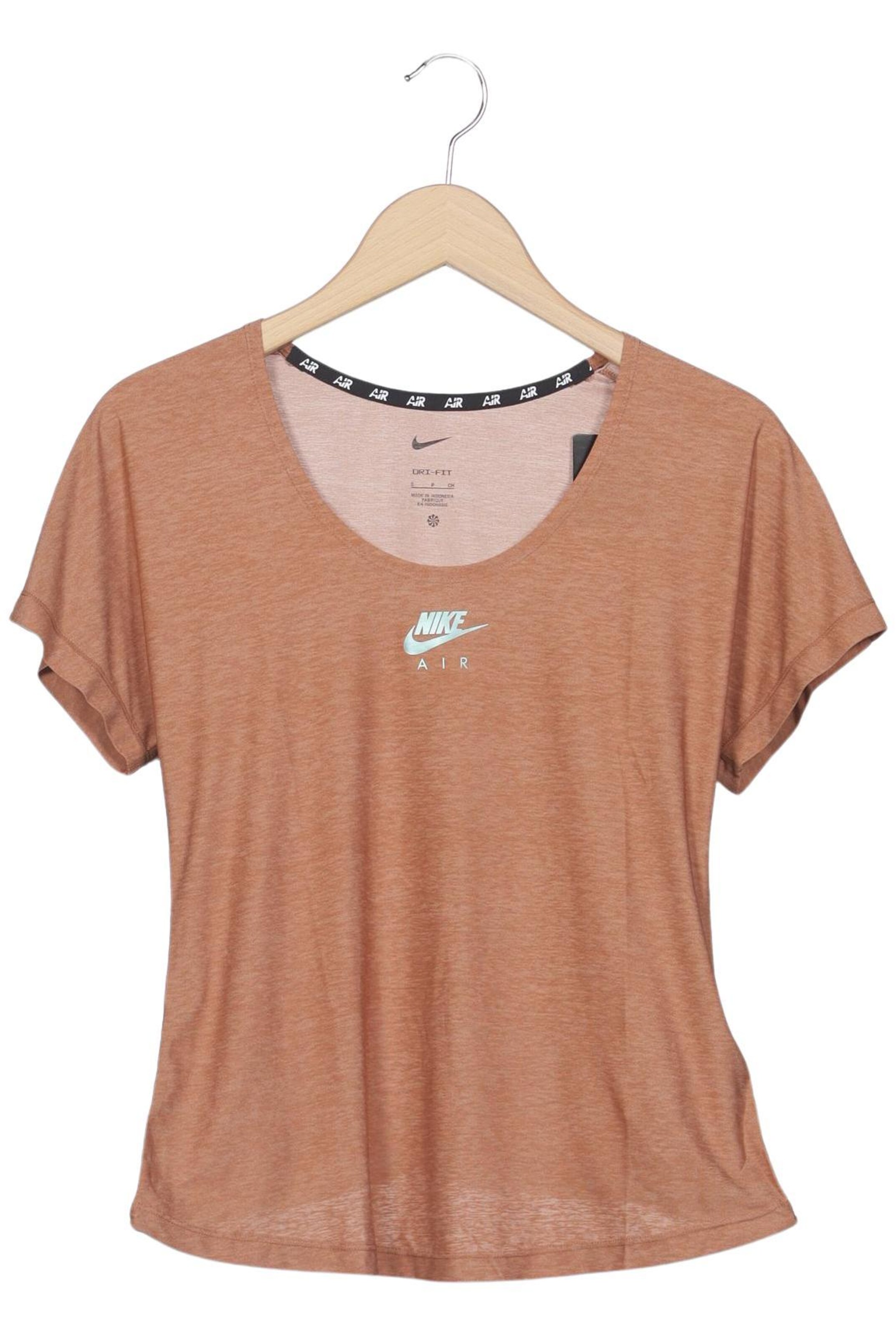 NIKE T-Shirt S in Braun: Vorderseite