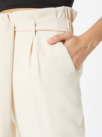 NEW LOOK Regular Pleat-Front Pants 'MILLY' in Beige