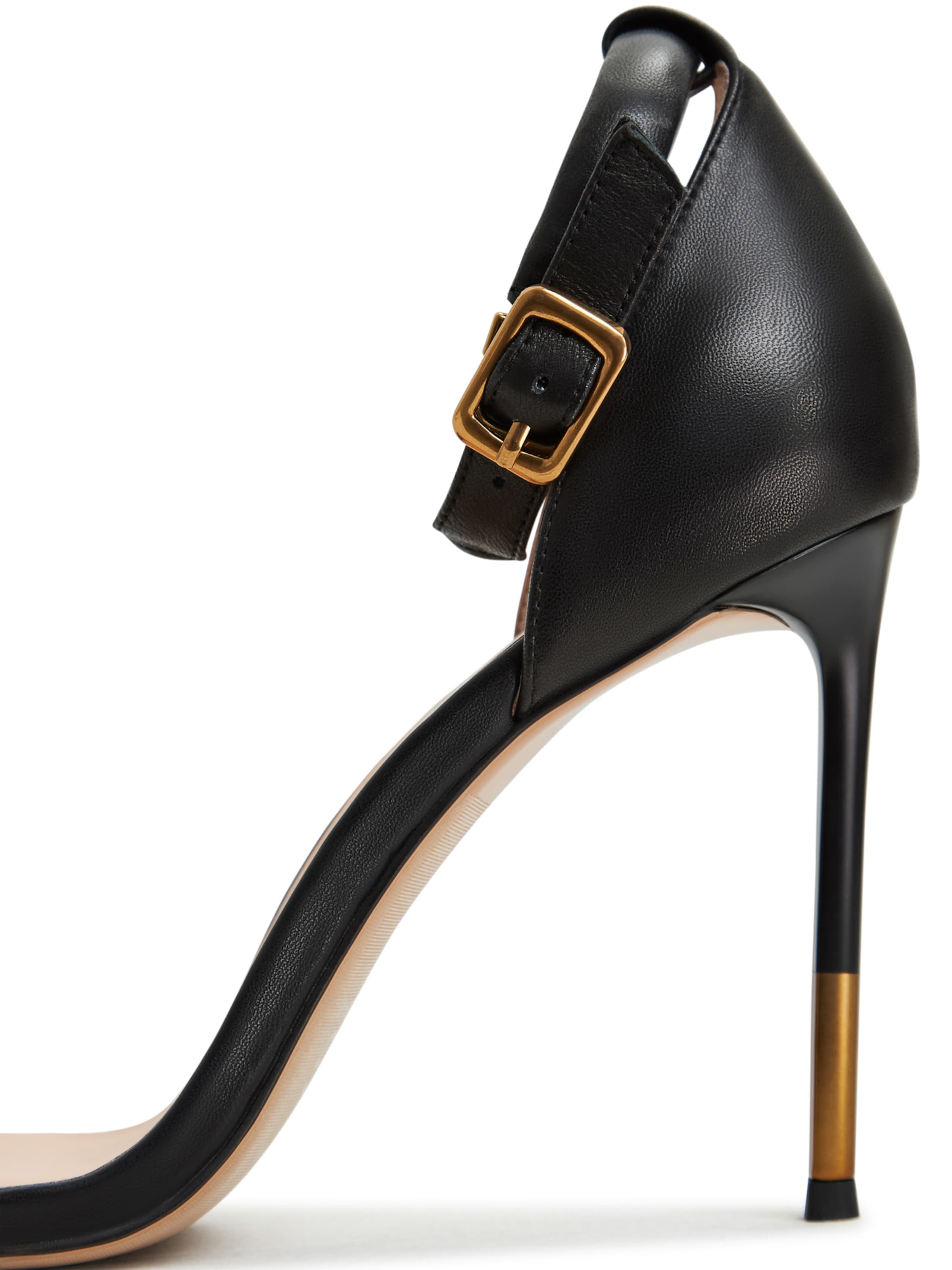 CESARE GASPARI Strap sandal in Black