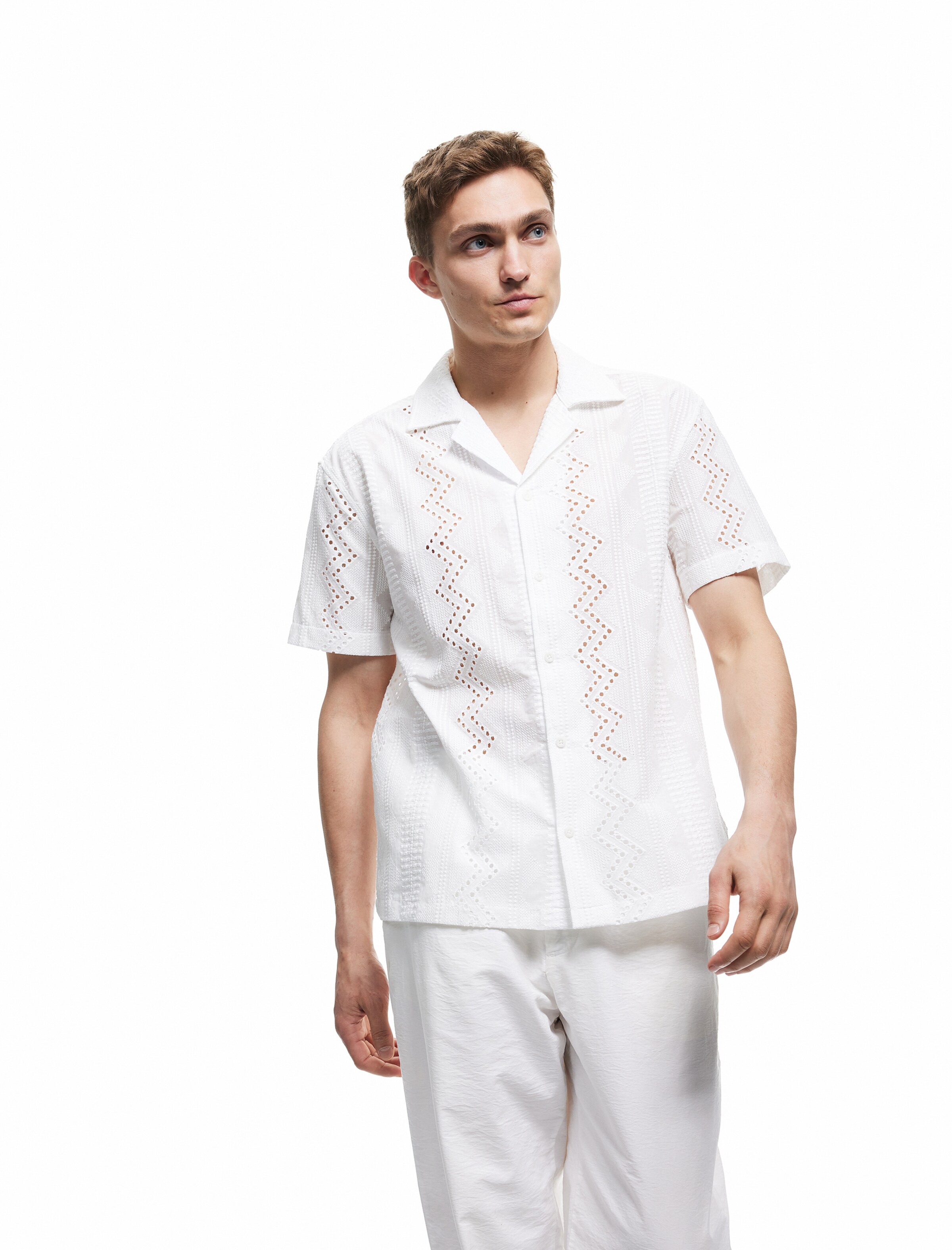 Koton Regular fit Button Up Shirt in White: front