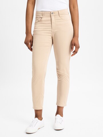 Coupe slim Pantalon BRAX en beige : devant