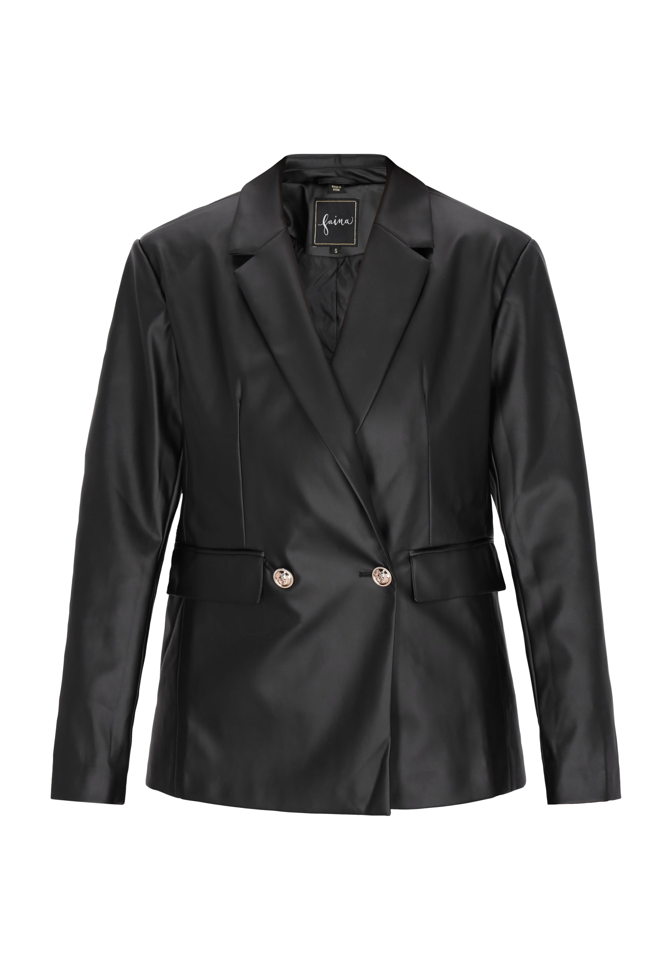 faina - Blazer 'Classy Look' em preto: frente
