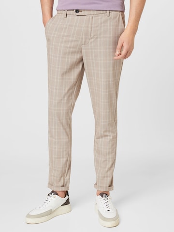 JACK & JONES Liibuv Chino-püksid 'Marco Connor', värv beež: eest vaates