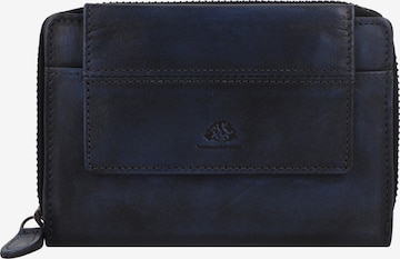 GREENBURRY Wallet 'Distressed' in Blue: front