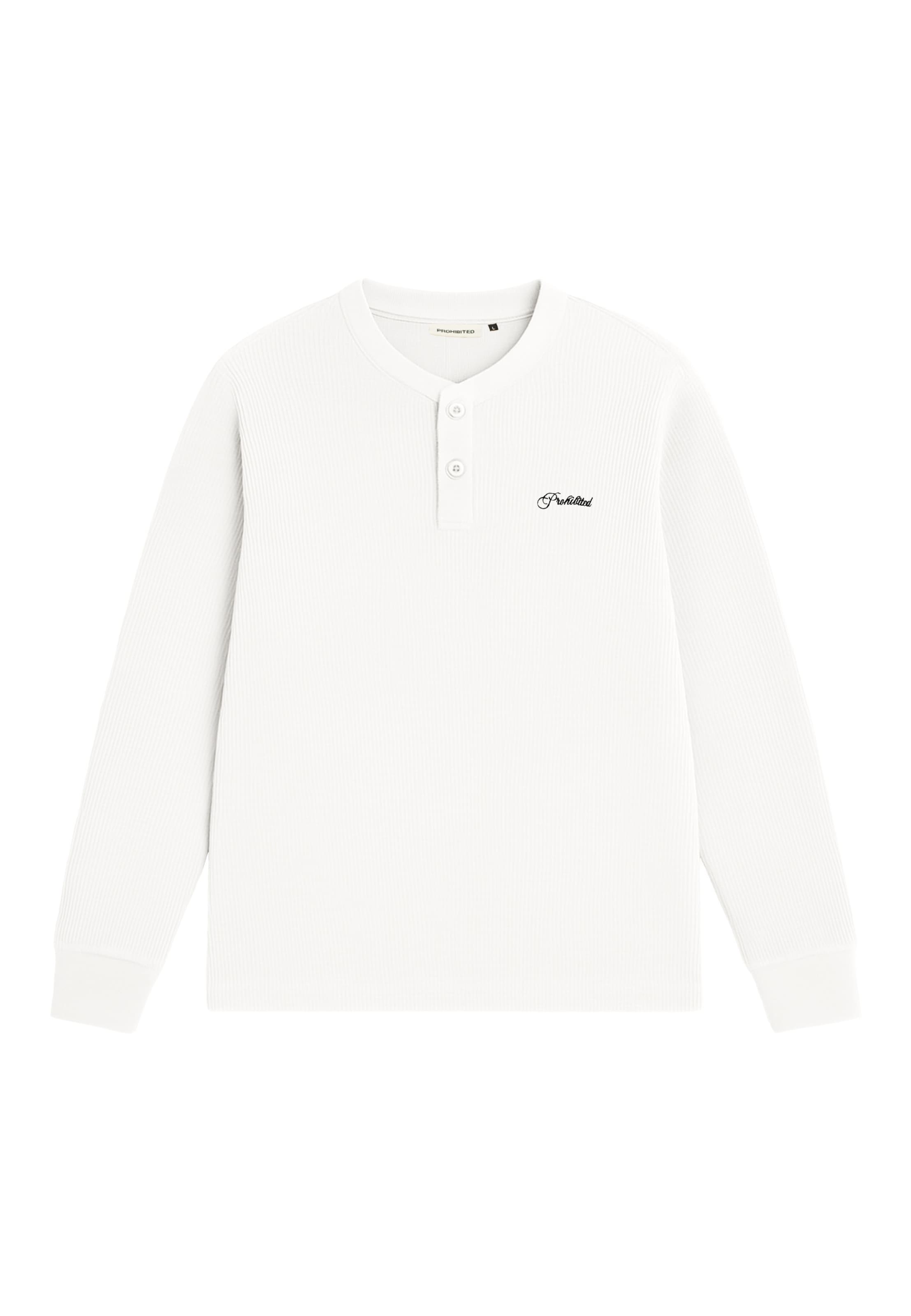 Prohibited Shirt 'Terrace' in Weiß: Vorderseite