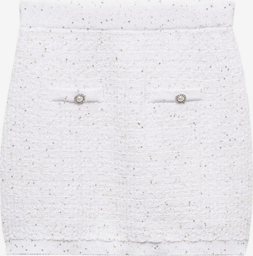 Jupe 'Naomi' MANGO en blanc : devant