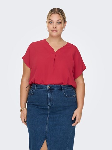 Haut ONLY Carmakoma en rouge : devant