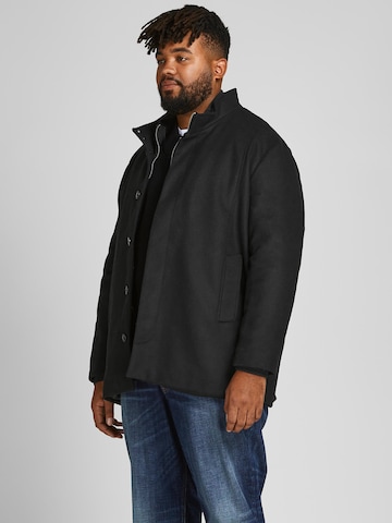 Jack & Jones Plus Jacke 'Dunham' in Schwarz